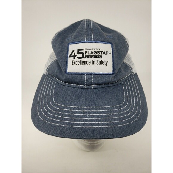Nestle Purina Hat 45 Years Flagstaff AZ Excellence in Safety Mesh Denim Style - Picture 12 of 16